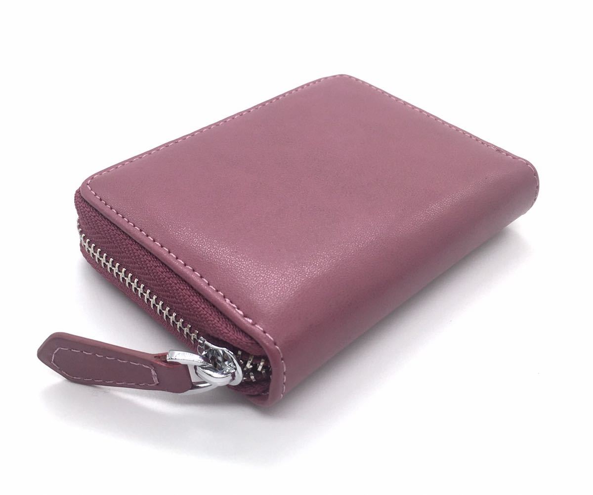 ミニ財布 コインケース カードケース 小銭入れ メンズ レディース ボックス型 紫 パープル_画像4