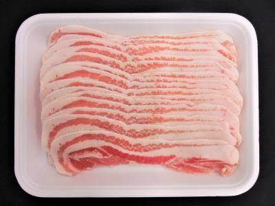 安い!! 高品質 輸入豚バラスライス 焼肉 バーベキュー 100g しゃぶしゃぶ すき焼き 焼き鳥 豚串 焼き鳥弁当 10kg迄送料同額にて同梱可能！_業務用の高品質豚バラをスライス致します。