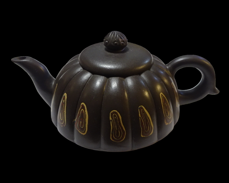 直送商品朱泥蓋裏款中国美術時代物茶道具在銘茶器茶壺紫砂壺急須紫泥在
