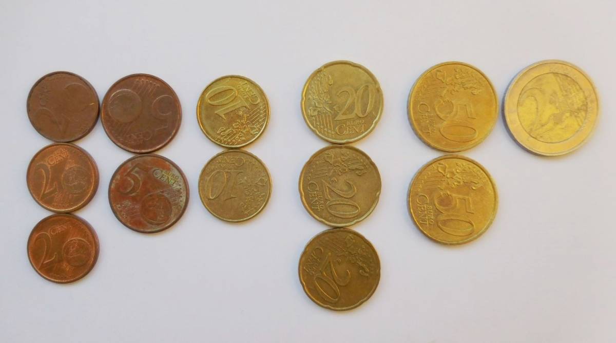 外貨コイン 硬貨 まとめて★7.4ポンド + 3.96ユーロ + 9.2香港ドル_画像3