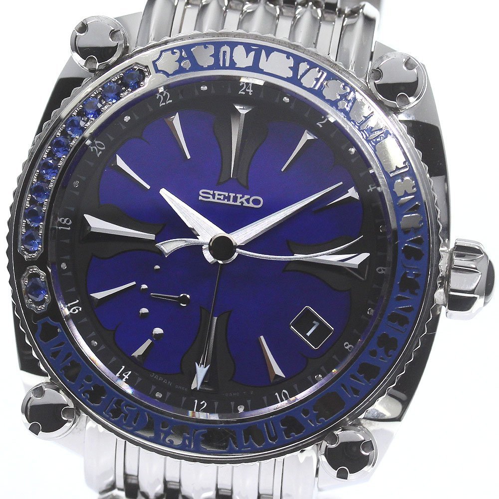 セイコー SEIKO SBLA079/5R66-0BA0 ガランテ ブルーローズ GMT スプリングドライブ メンズ _781398_画像1