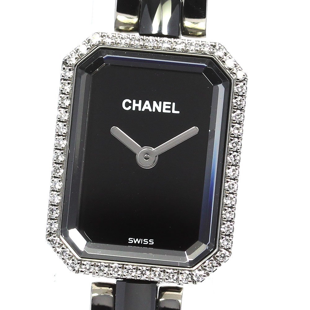 シャネル CHANEL H2163 プルミエール ダイヤベゼル クォーツ レディース 箱・保証書付き_782796