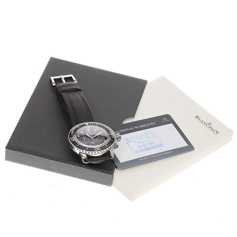  Blancpain Blancpain 5085F-1130-52fifti*fazoms хронограф самозаводящиеся часы мужской с гарантией ._756996