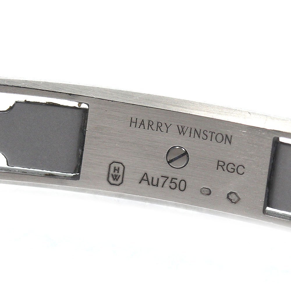 ハリーウィンストン HARRY WINSTON AVCQMP16WW001 アヴェニューCミニ K18WG ダイヤベゼル クォーツ レディース 箱・保証書付き_763266_画像9