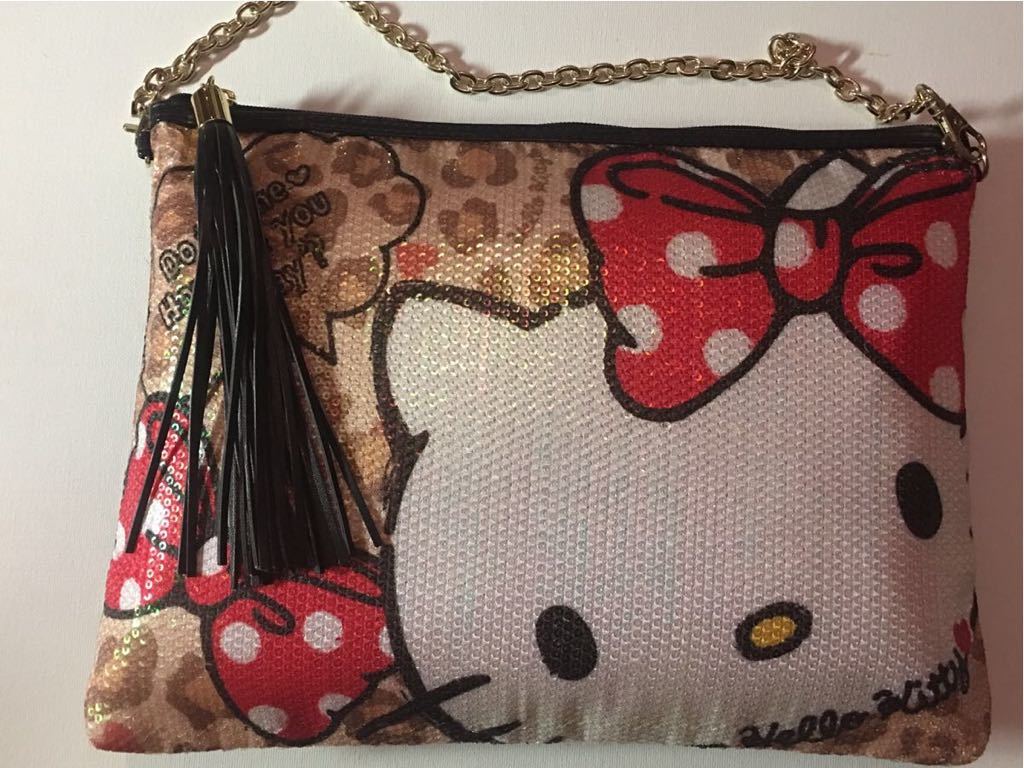  Sanrio * Hello Kitty * spangled. handbag * unused new goods tag none *.. attaching * delicate . light . small type spangled. 