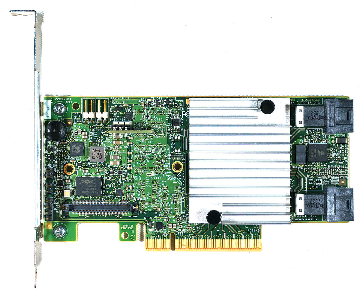 SASハードディスク対応 Avago 旧LSI MegaRAID MR 9362-8i 1GB SFF-8643 x2 テスト済 PCIe RAIDカード RAIDコントローラー RAIDボードの画像2