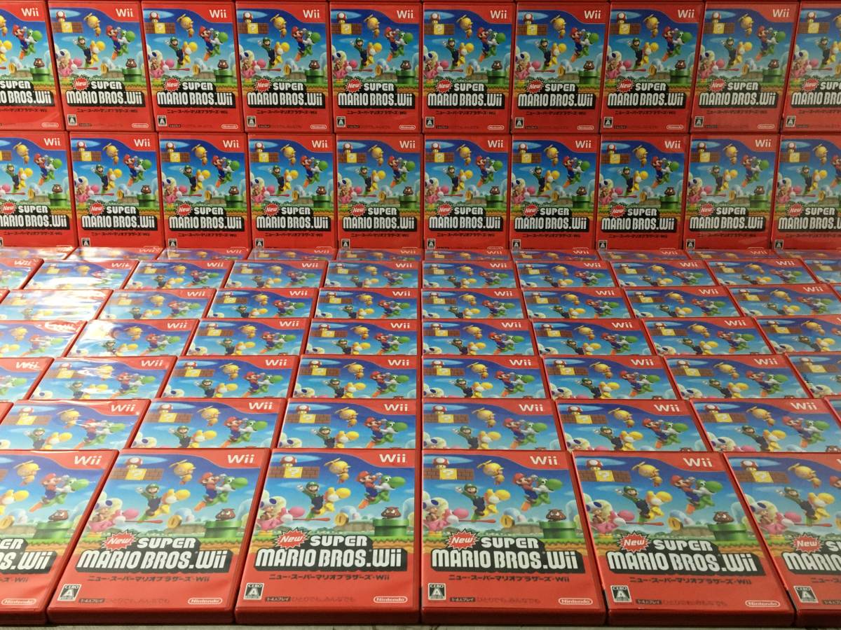 ★☆Y703 Wii ソフト New ニュー・スーパーマリオブラザーズ・Wii 超大量 100本 まとめ売り☆★