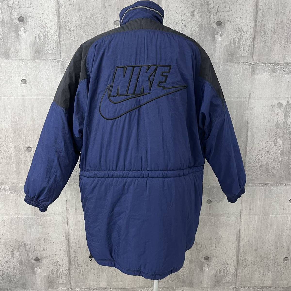 ★M11-3■ メンズ ベンチコート 5点 まとめ売り NIKE ナイキ Champion チャンピオン LOTTOサイズ色々 黒 ネイビー 中綿 スポーツ 観戦_画像2