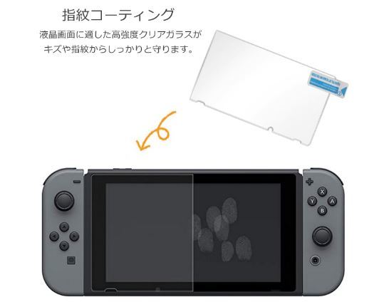 【旧型】nintendo switch ガラスフィルム 強化フィルム ニンテンドー スイッチ 保護フィルム ゲーム機用 保護シート 液晶保護フィルム_画像2