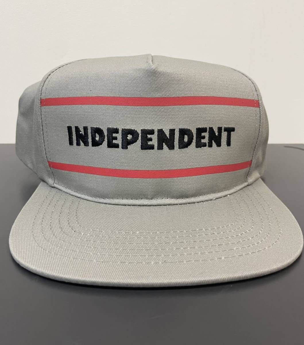 Independent Trucks ITC Streak Mid Profile Snapback Hat - Grey/Orange