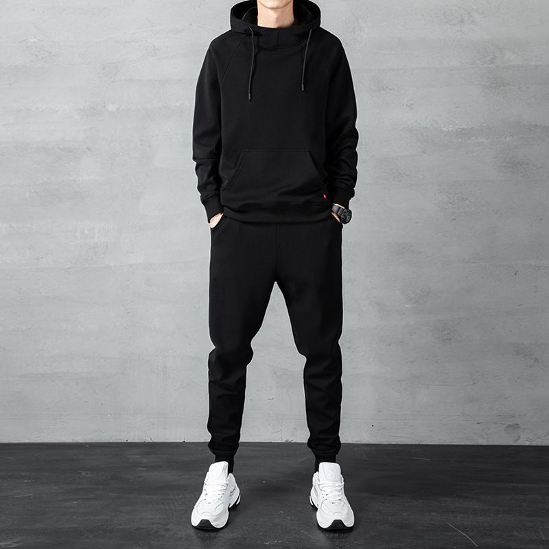  new work high quality setup men's top and bottom set jersey long sleeve autumn winter sweat Parker sweatshirt sportswear part shop put on M~4XL