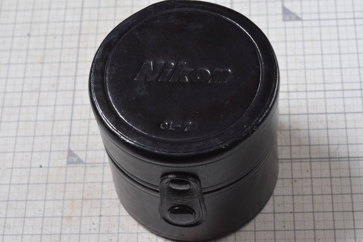＃41　革製レンズケース　NIKON CL-7　内側のサイズ（収納可能なレンズ）：直径73ｍｍ、長さ70ｍｍ以内、_画像1