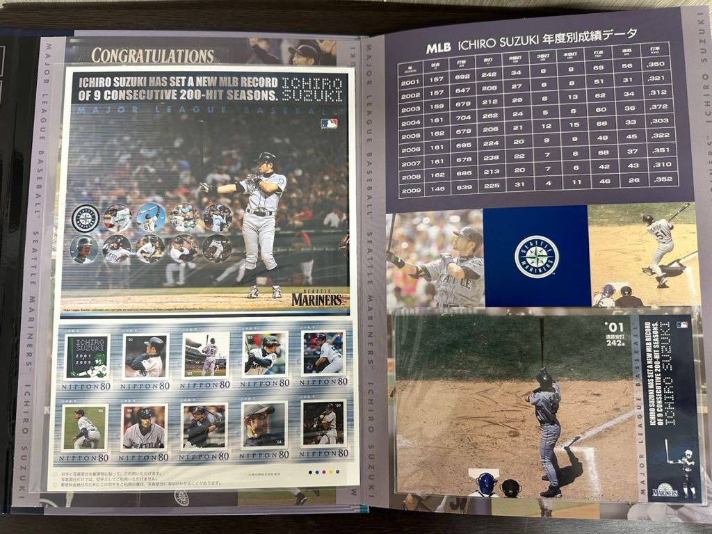 イチロー記録達成記念プレミアムフレーム切手セット　未使用品_画像5