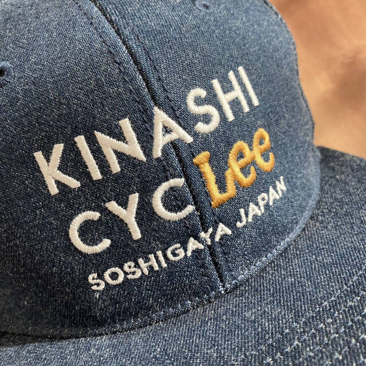 キナシサイクル木梨サイクル Leeリー コラボキャップ帽子 デニム キナシサイクル木梨サイクル Leeリー コラボキャップ帽子 デニム