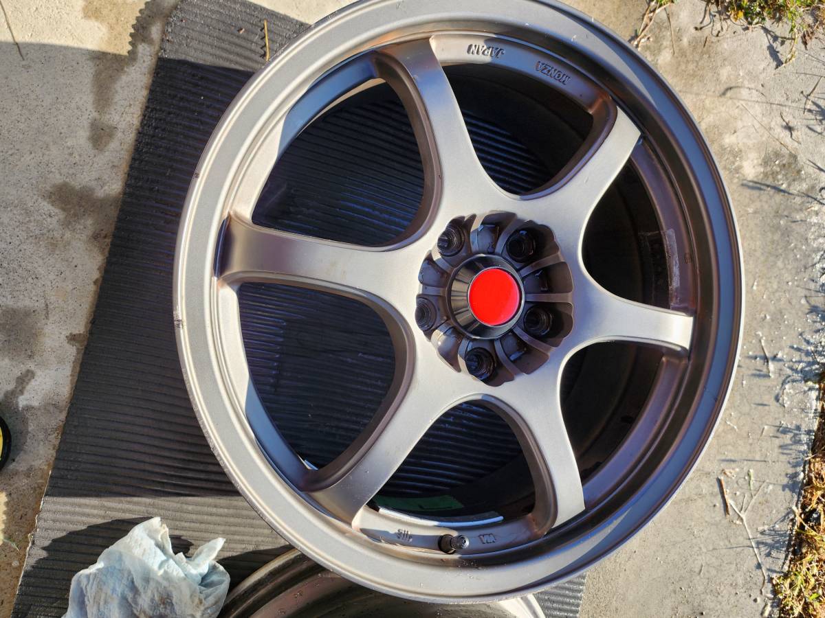 軽量7.05kgMONZA JAPAN(モンザ ジャパン) 17×7J＋42 PCD114.3-5H グレー色 ホイール4本セット_画像3