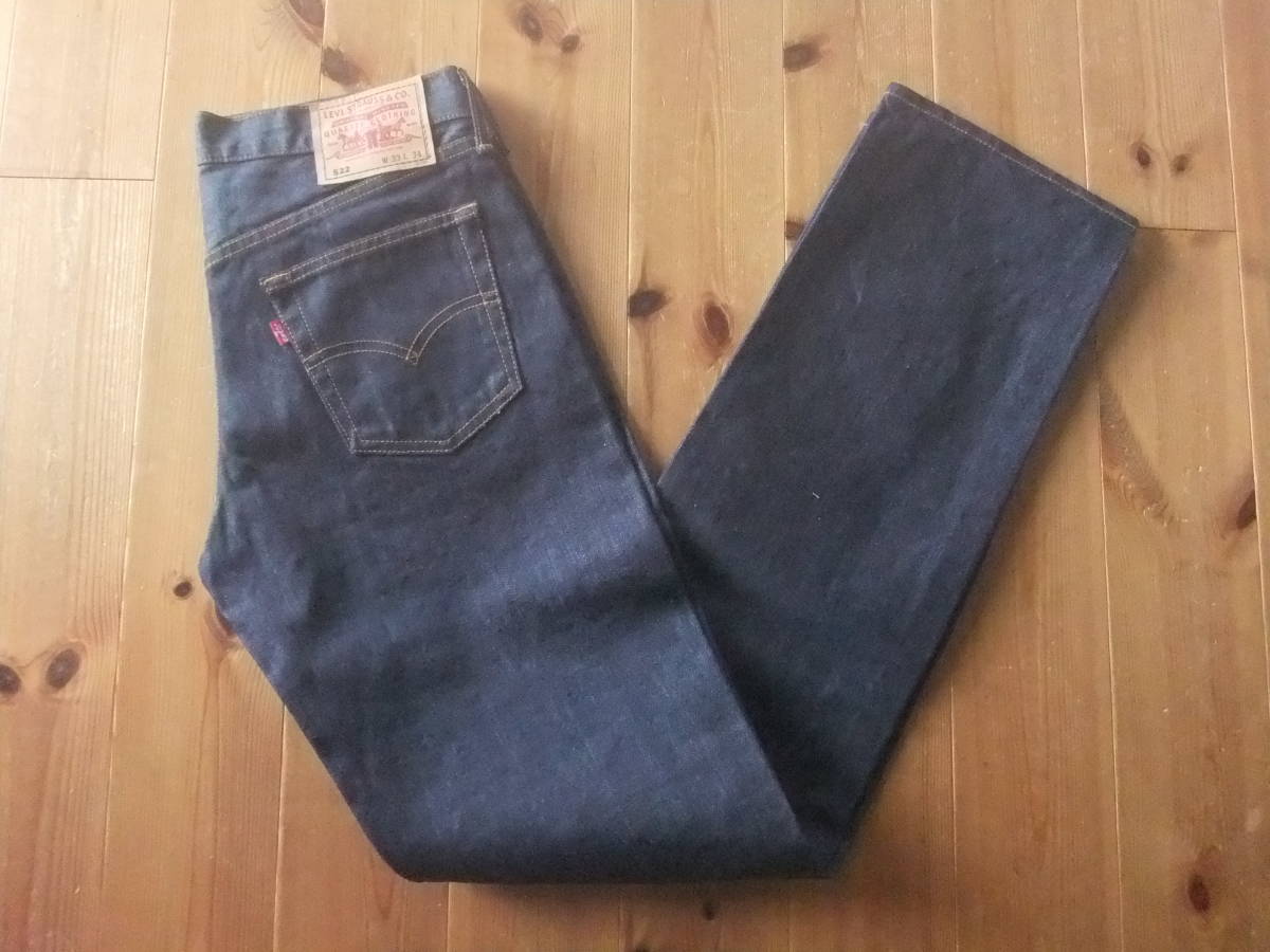 新品 同様 Levi's リーバイス 522 ローライズ タイト ストレート ボタンフライ 日本製 リジッド 511 599 577 606 スキニー 廃番_画像1