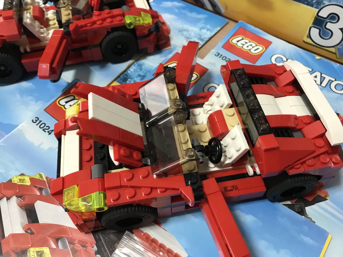 中古 LEGO レゴ クリエイター・ダイノ 31024 2台セット 3IN1_画像9