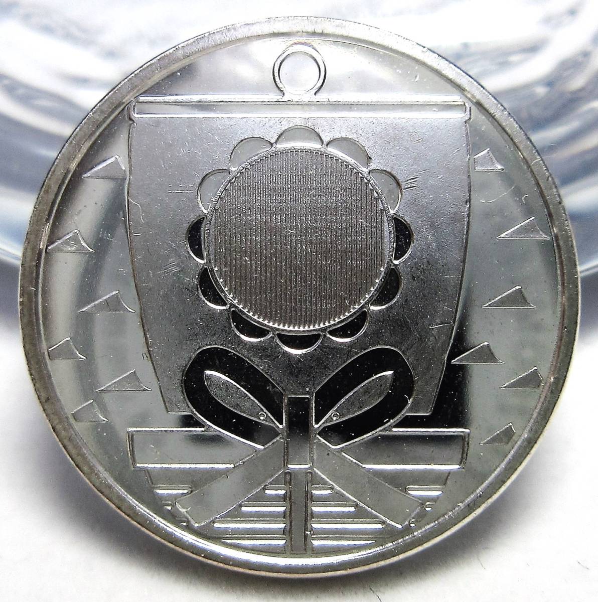 日本 純銀メダル 造幣局製 敬老貨幣セット ミントセット ノベリティ 銀貨 21.97mm 5.39g ＜管理番号017＞の画像1