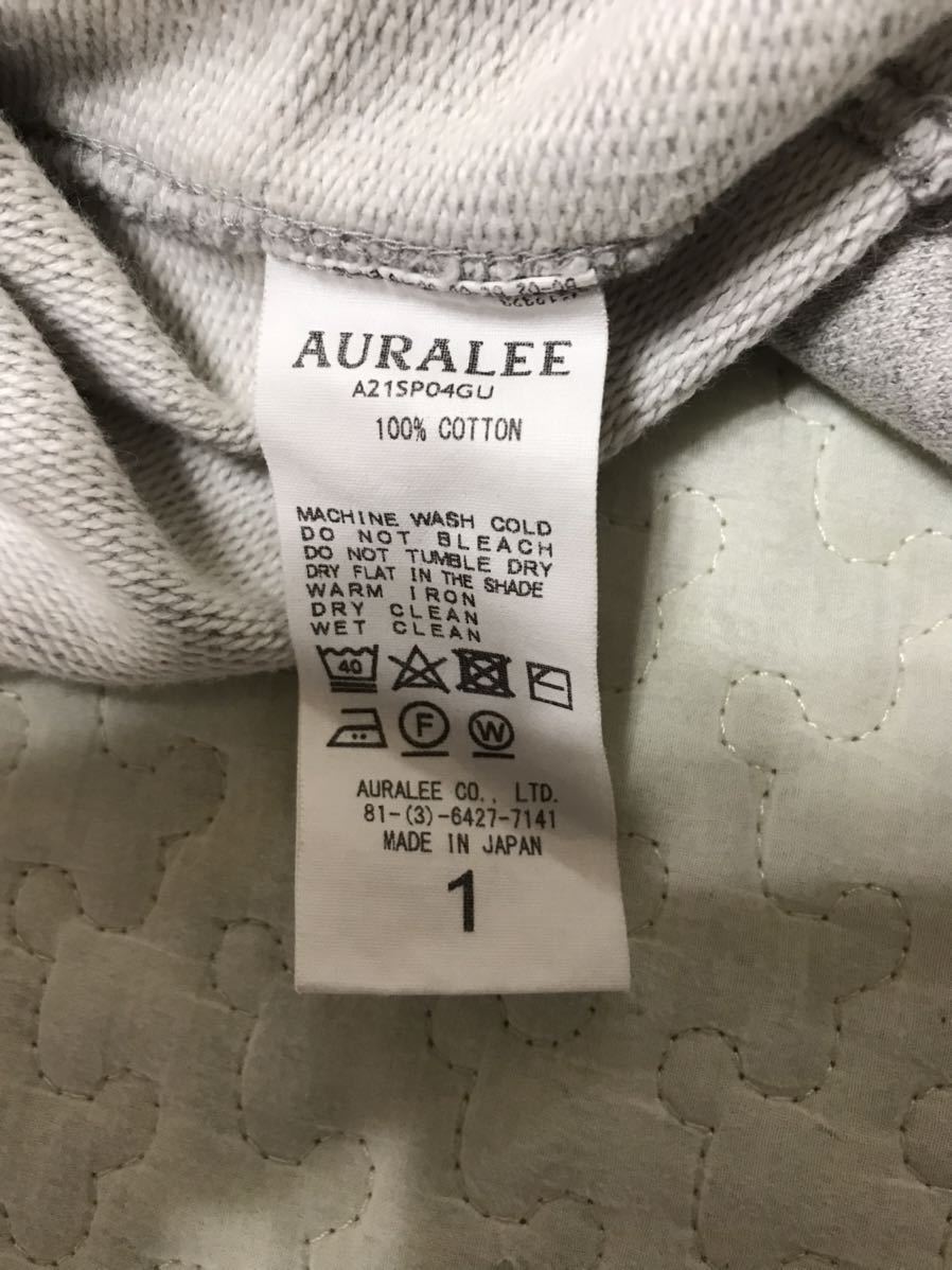 AURALEE オーラリー スーパーソフトスウェット トレーナー スウェット 1 トップス カットソー 長袖 グレー_画像10