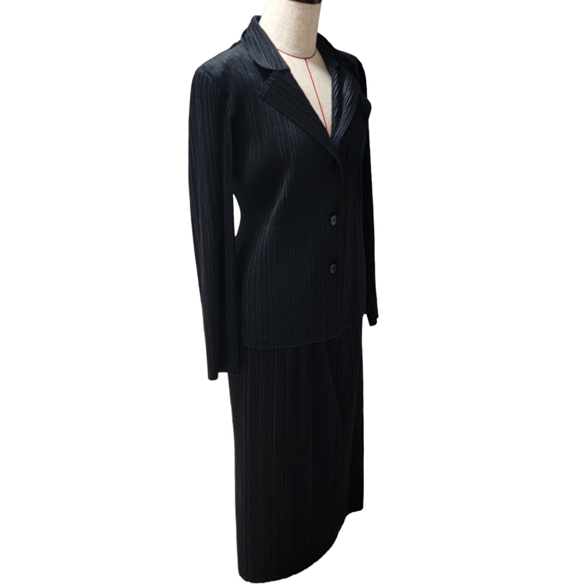 希少】秋冬ベロア素材 極美品 プリーツプリーズ PLEATS PLEASE