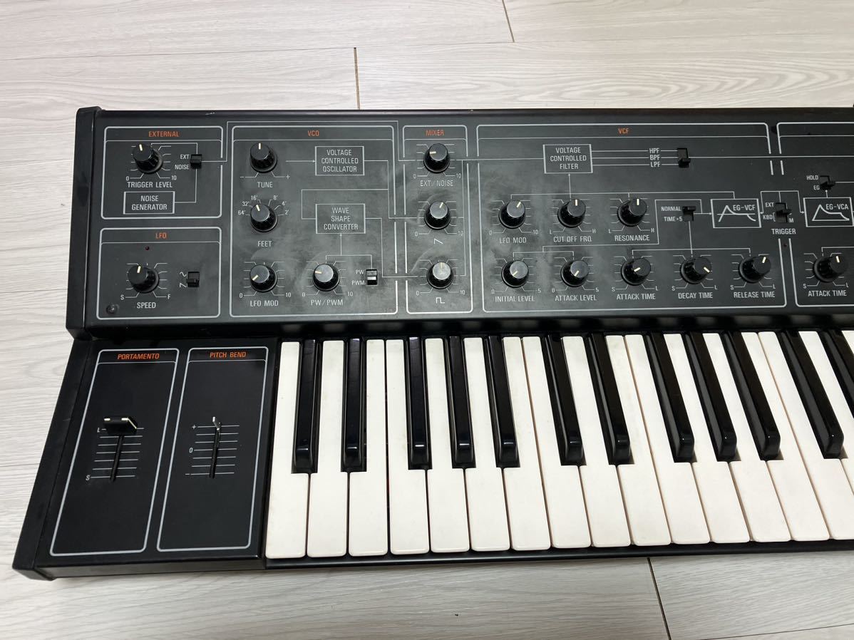 【希少品】70年代製　ヤマハ アナログシンセサイザー CS10 整備済 各動作正常 美品 検）YAMAHA ビンテージ 電子楽器_画像3