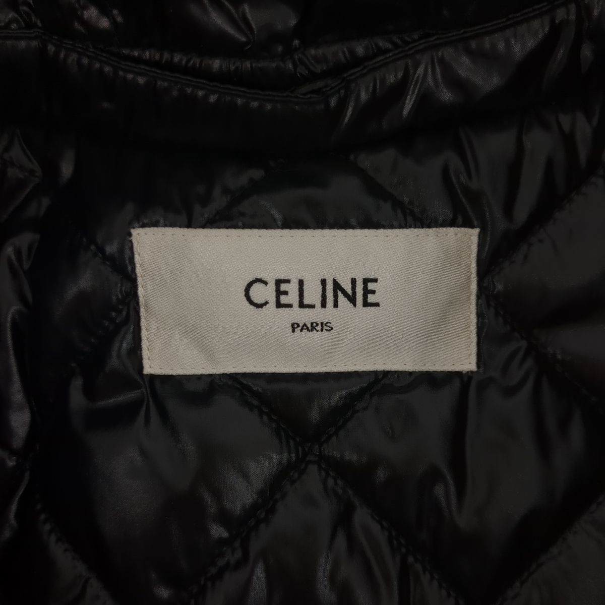  Celine jacket size 52 black white 21AW men's wool check CELINE old clothes used *3114/ height . shop 