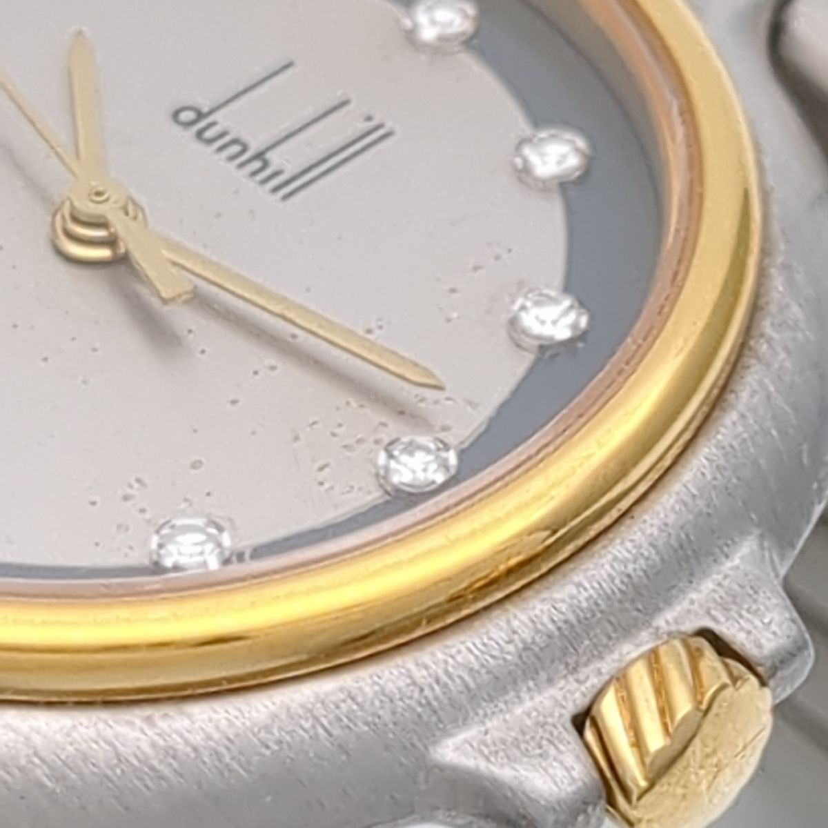  Dunhill millenium кварц diamond серебряный dial женский SS dunhill наручные часы б/у *3114/ высота . магазин 