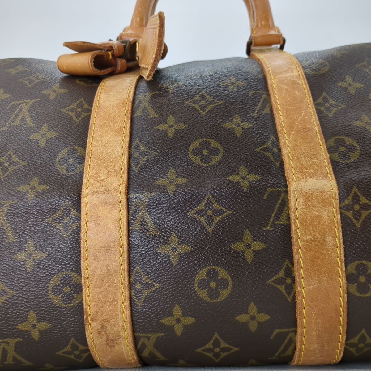 ルイヴィトン キーポル45 M41428 LOUIS VUITTON 程度D モノグラム ボストンバッグ 旅行鞄 ジャンク ◆3107/SBS通り店_画像3