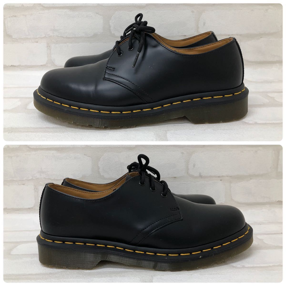 H■ Dr.Martens ドクターマーチン 3ホール UK6 25cm ブラック 黒 革靴 レザーシューズ ビジネスシューズ メンズ レディース ブーツ 靴_画像4