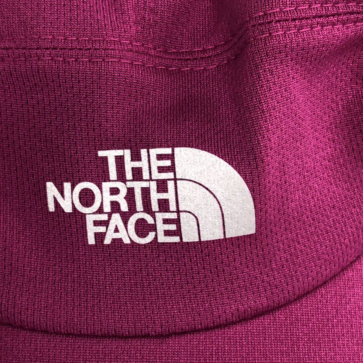 H■② THE NORTH FACE ザ ノース フェイス レディース キャップ Mサイズ マゼンタ ピンク ポリエステル 帽子 スポーツ ランニング 軽量 _画像5