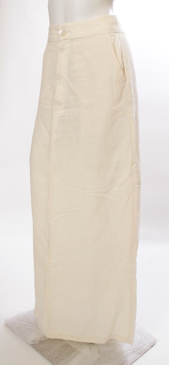 Rosey Stone◆ロージーストーン　美品タイトロングスカート　シルク１００％　アイボリー　サイズS_画像4