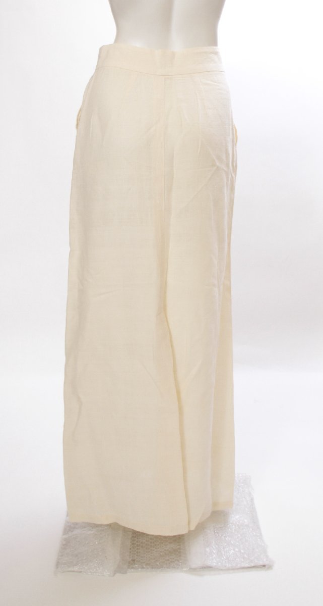 Rosey Stone◆ロージーストーン　美品タイトロングスカート　シルク１００％　アイボリー　サイズS_画像6