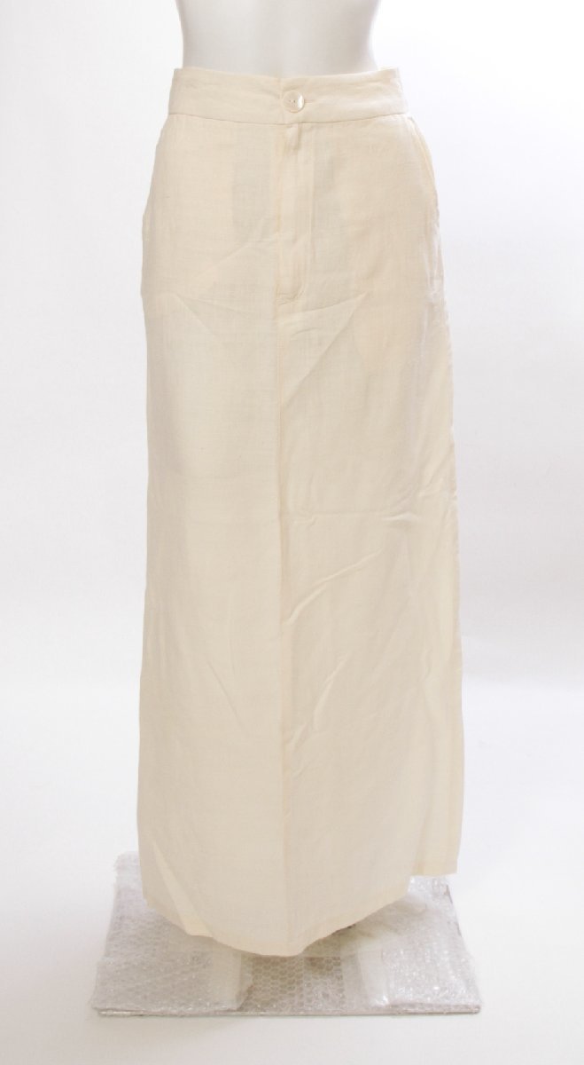 Rosey Stone◆ロージーストーン　美品タイトロングスカート　シルク１００％　アイボリー　サイズS_画像1