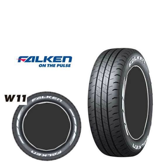 4本セット 215/60R17C 109/107NFALKEN W11 215/60 17インチ ファルケン W11 バン用 国産 ドレスアップ タイヤ　大阪近辺手渡し可_画像1