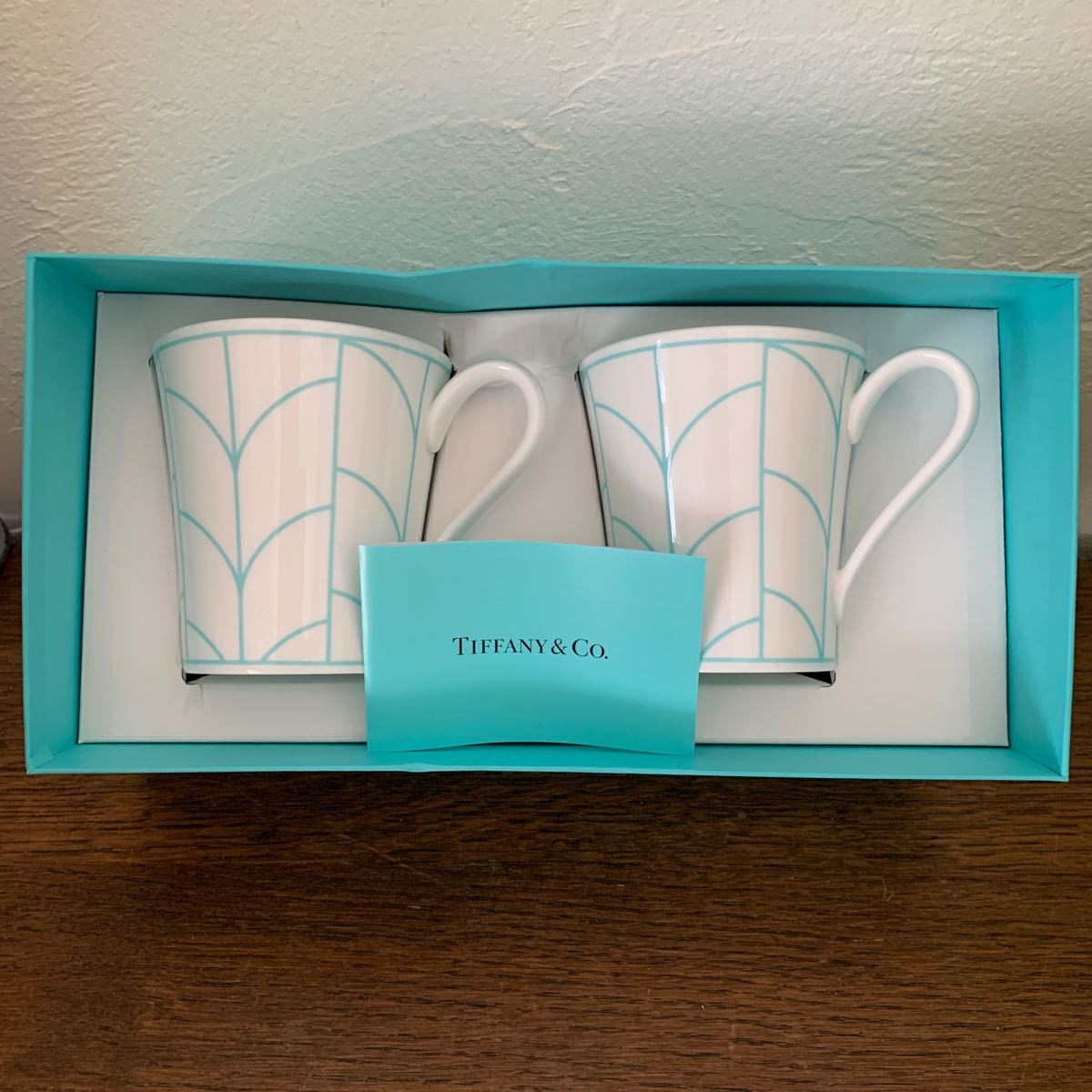 未使用美品　TIFFANY &Co. ティファニー ペアマグカップ_画像1