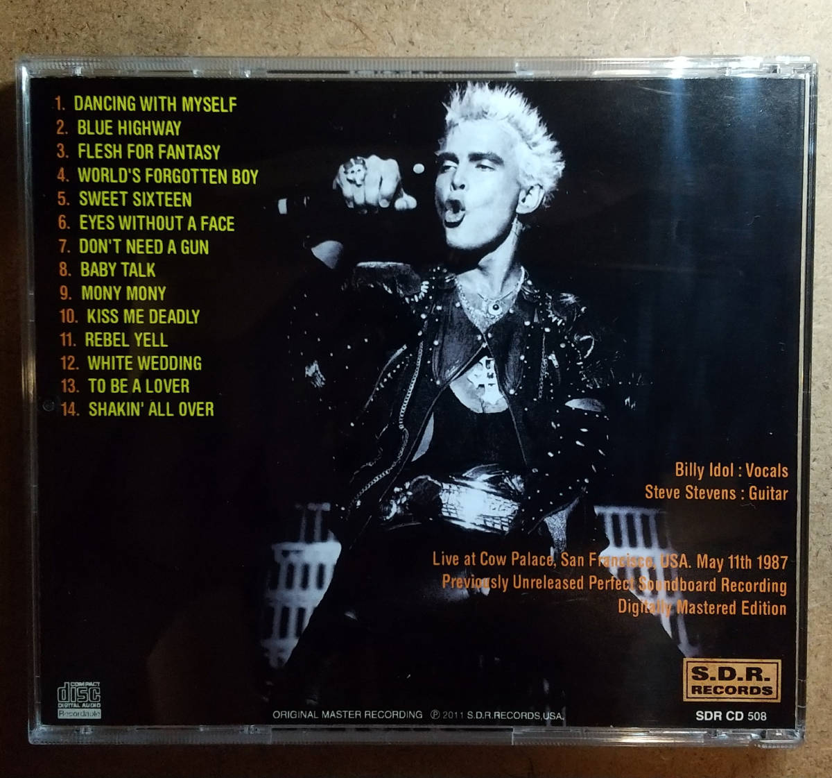 BILLY IDOL 「BADBOY ACT」_画像2