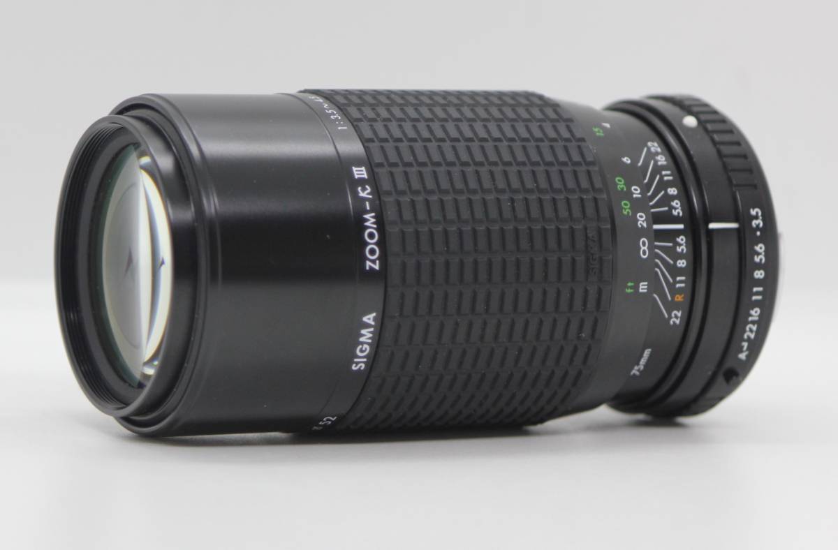 ★極上品★ SIGMA シグマ ZOOM-K III 75-210mm F3.5-4.5 元箱付 ペンタックスマウント_画像3