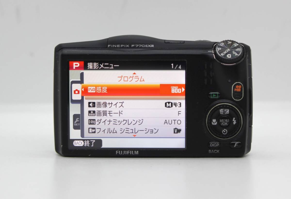 ★美品★ FUJIFILM フジフィルム FinePix F770EXR コンパクトデジタルカメラ バッテリー付属 #F034_画像4