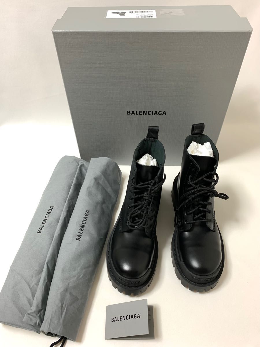 新品《 BALENCIAGA バレンシアガ 》Strike Lace-up Boots 36 新品《 BALENCIAGA バレンシアガ 》Strike Lace-up Boots 36