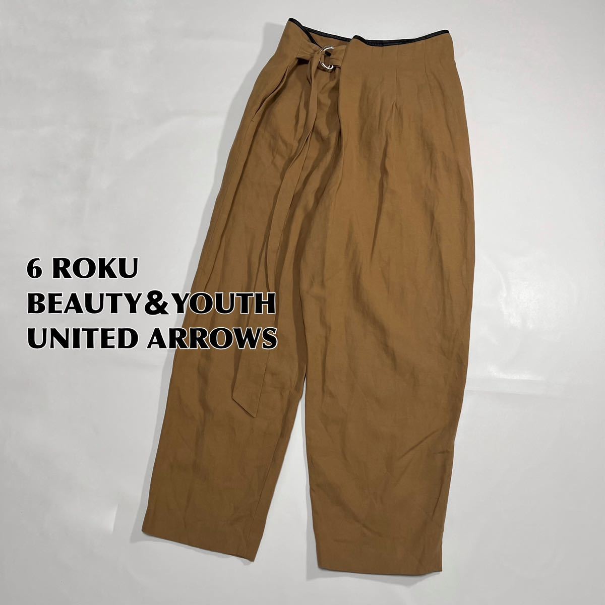 6(ROKU) パイピングレザーパンツ パンツ ワイドパンツ 6(ROKU) パイピングレザーパンツ パンツ ワイドパンツ