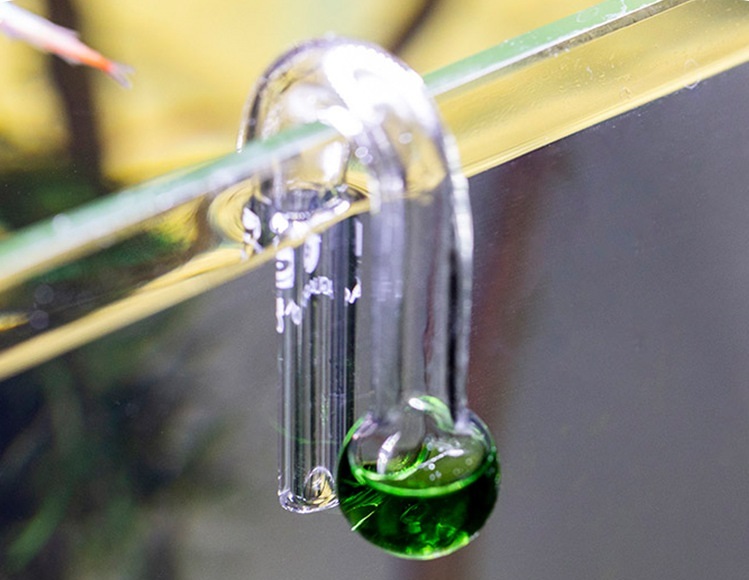 水草水槽用 ガラス製 CO2濃度チェッカー 掛け式 (インジケーター液15ml付)_画像4