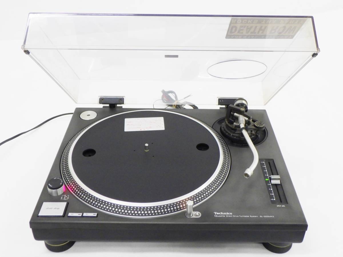 01 15-581957-14 [Y] Technics テクニクス ターンテーブル SL-1200MK3 ダイレクトドライブ オーディオ 札15_画像2