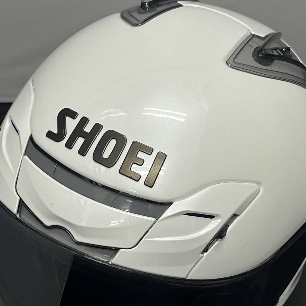 【現状品】SHOEI　　ショウエイ　ヘルメット　J-FORCE3　Sサイズ　フルフェイス　2008年　55㎝　ホワイト_画像3