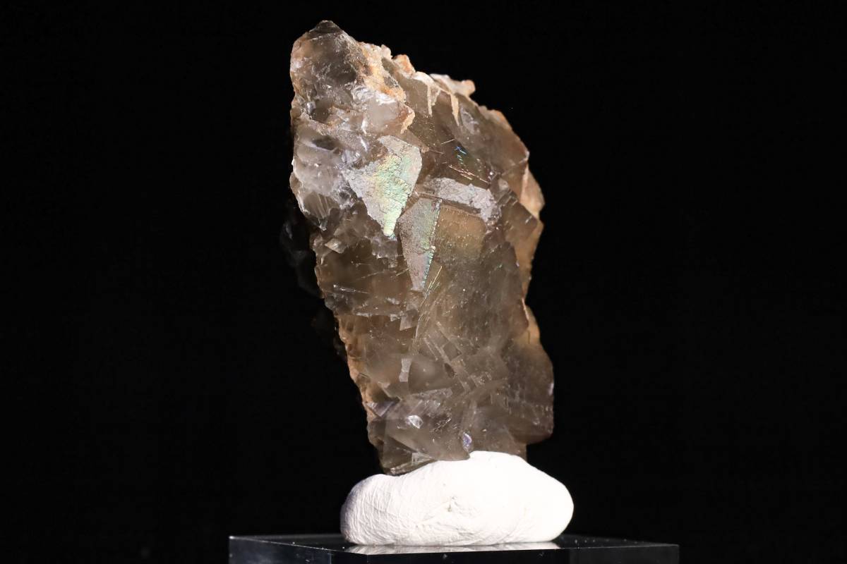 イリデッセンス メタリックレインボー 唯一無二のバローチスターン産ならではの『幾何学模様美』フローライト 132g 天然石 鉱物 標本_画像6