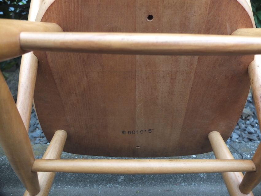 柏木工 KASHIWA ダイニングチェア ウィンザーチェア スピンドルバックチェア ボウバックチェア椅子 ジャパンビンテージ Vintage_画像9