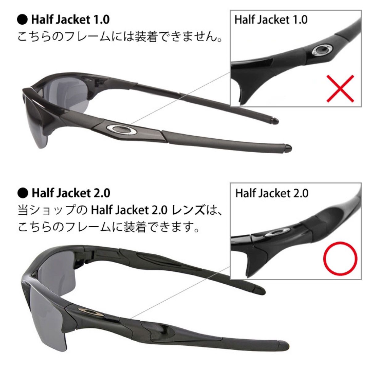 Oakley Half jacket 2.0（オークリーハーフジャケット）レンズ