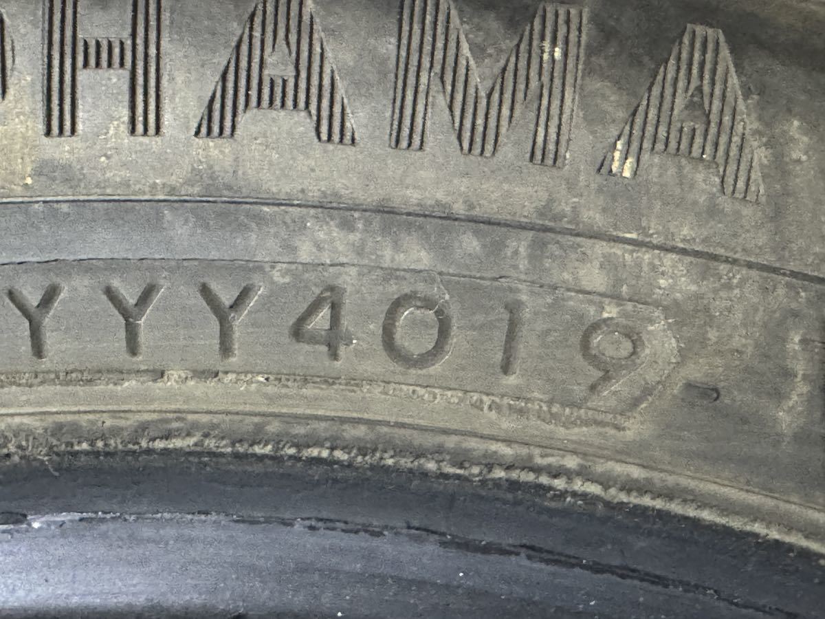 送料無料　A96 2019製　YOKOHAMA ice GUARD iG50 PLUS 165/60R15 77Q 中古　スタッドレスタイヤ　2本セット　7分山_画像7