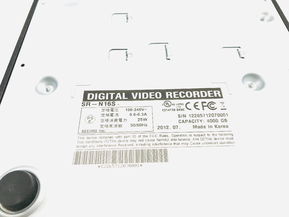 *IP camera for network digital video recorder SR-N16S HDD2TB×2 installing ( data erasure ending )