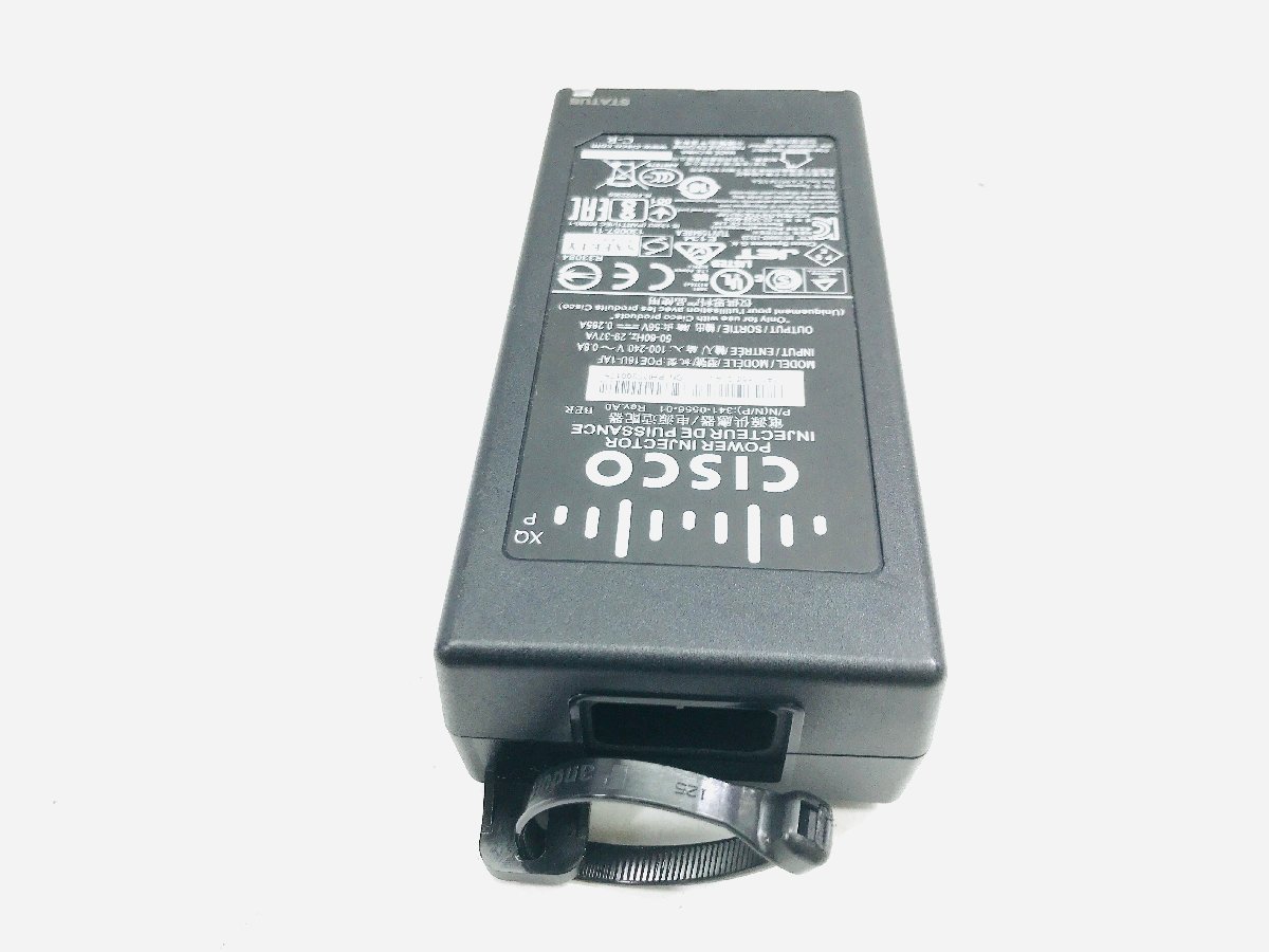 ★中古動作品　CISCO POWER lNJECTOR lNJECTEUR DE PUlSSANCE 56V 0.285A ラップトップ ACアダプター POE16U-1AF_画像2