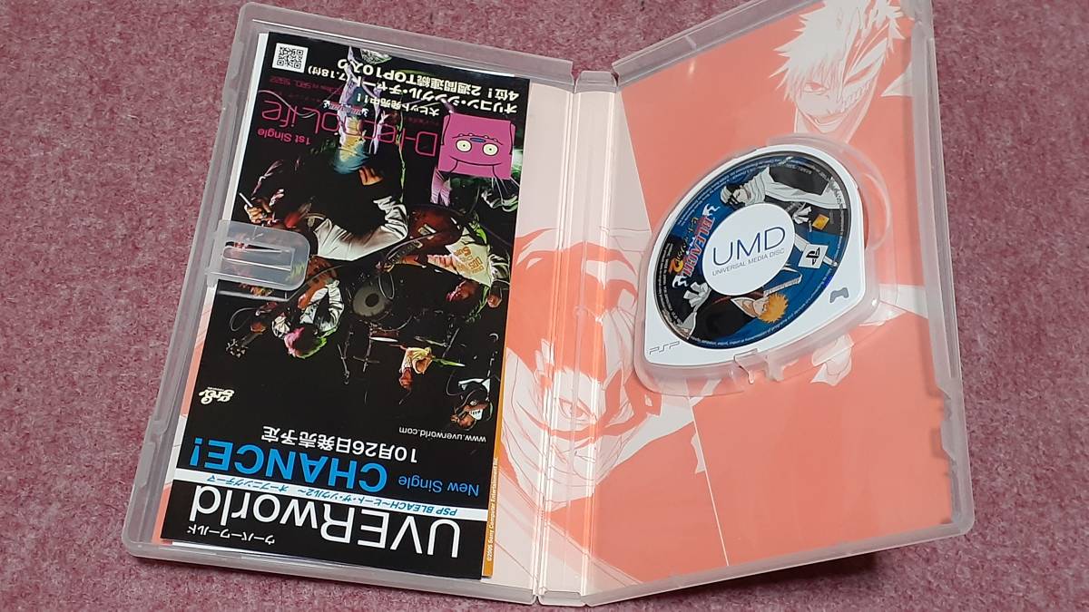 ◎　ＰＳＰ　【ブリーチ　ヒート・ザ・ソウル　２】クイックポストで３枚まで送料185円で送れます。箱付き/説明書なし/動作保証付_画像3